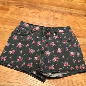 BDG floral high rise shorts